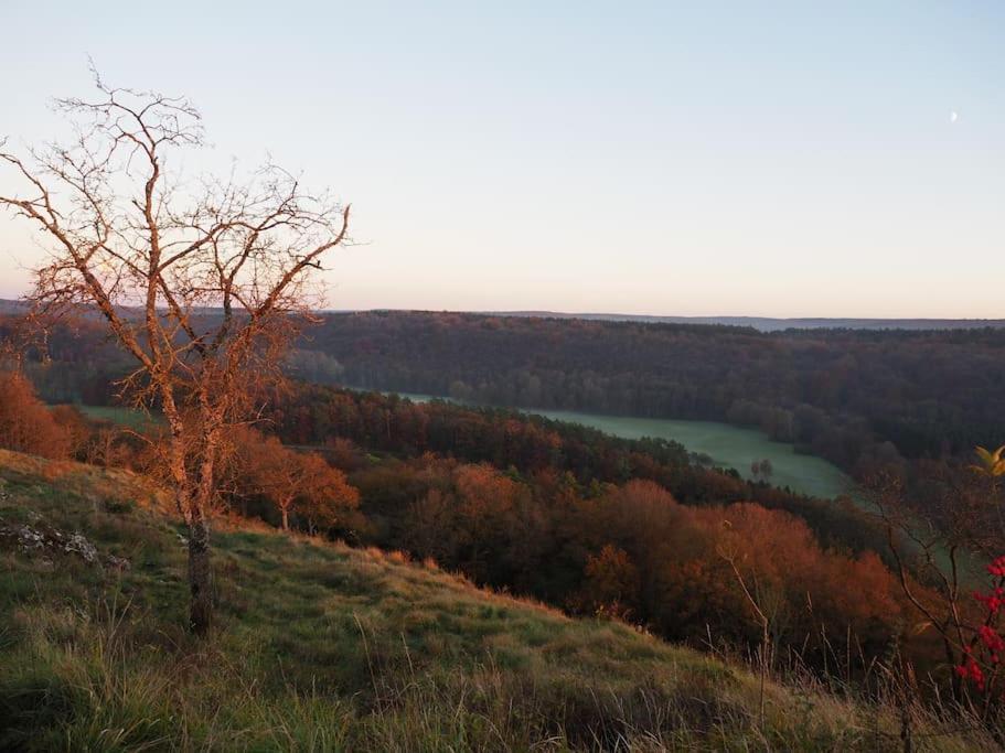 La Roche Trouee - Maison Avec Vue A Nismes ภายนอก รูปภาพ