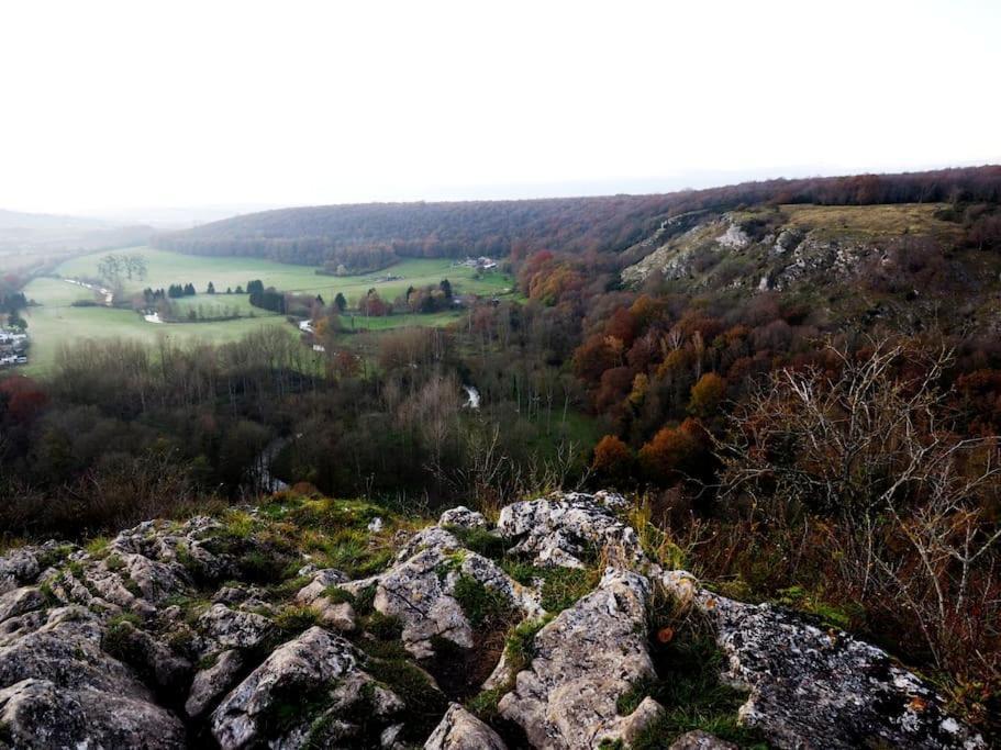 La Roche Trouee - Maison Avec Vue A Nismes ภายนอก รูปภาพ