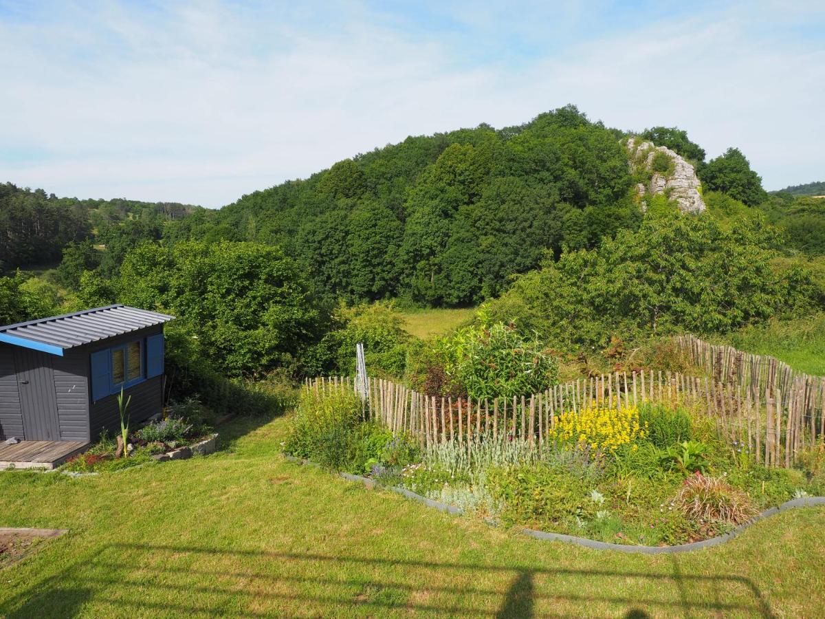La Roche Trouee - Maison Avec Vue A Nismes ภายนอก รูปภาพ