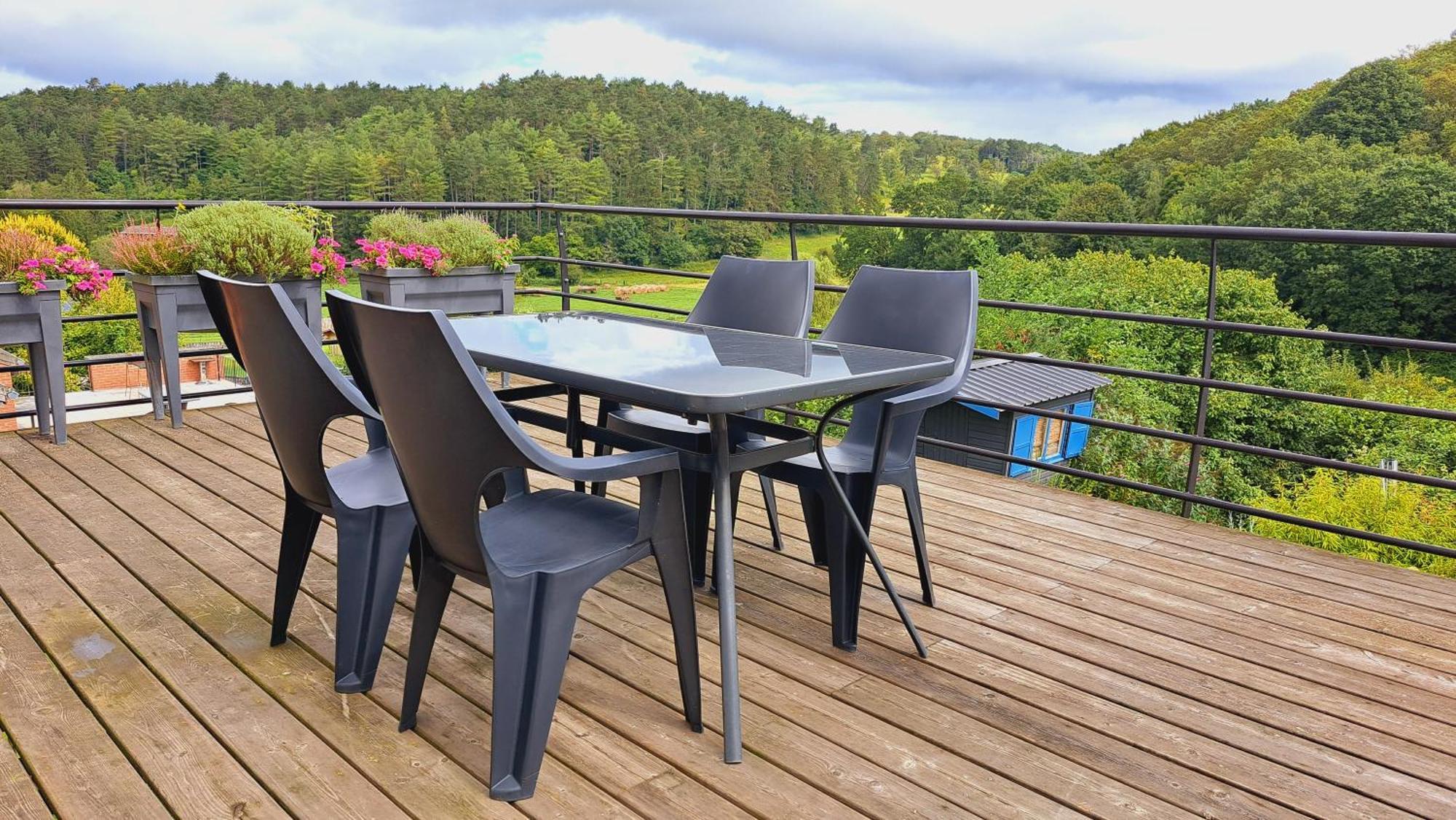 La Roche Trouee - Maison Avec Vue A Nismes ภายนอก รูปภาพ